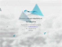 Tablet Screenshot of emarkets.cz